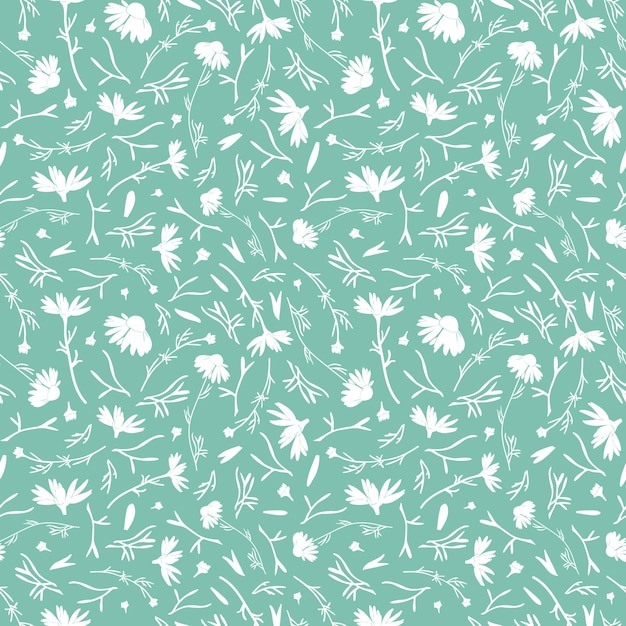 Vector floral seamless pattern