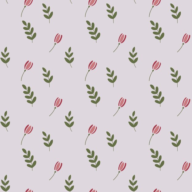 Vector floral seamless pattern