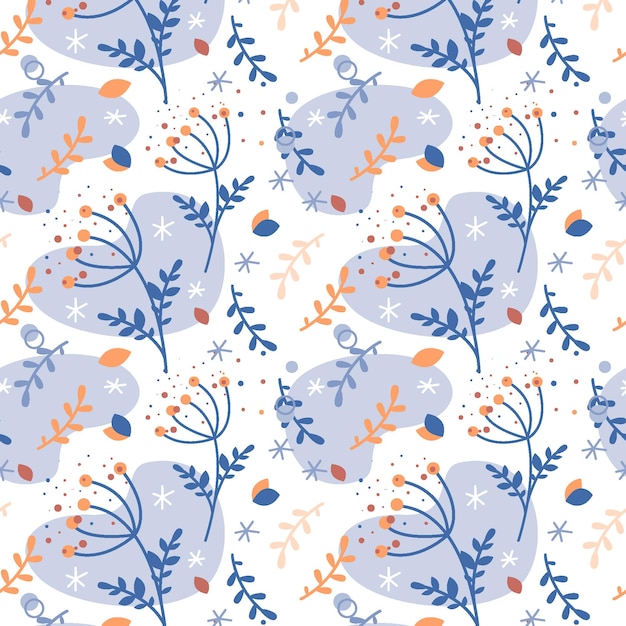 Vector floral seamless pattern