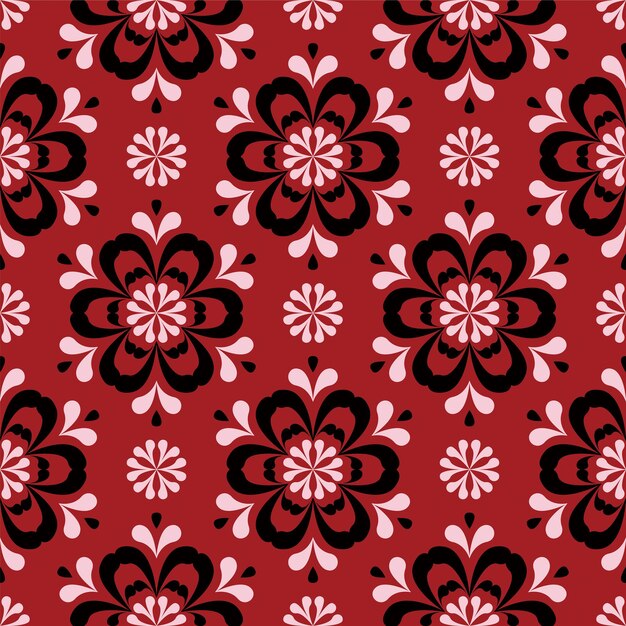 Vector floral seamless pattern