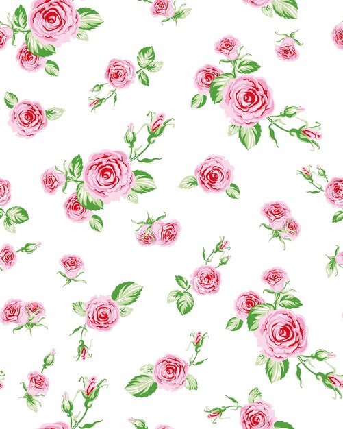 Vector floral seamless pattern