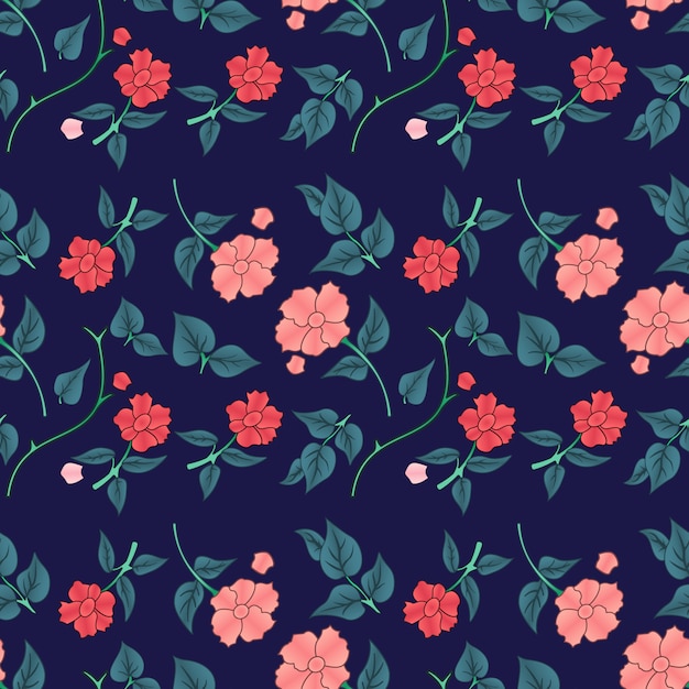 Vector floral seamless pattern