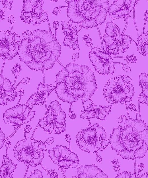 Floral seamless patterns. vector design for paper, cover, fabric, interior decor and other users.