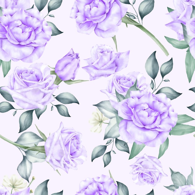 Vector floral seamless patterns