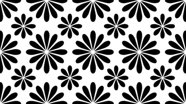 Floral seamless vector repeating pattern on a white background
