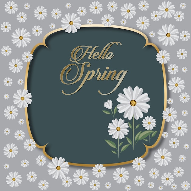 Floral Seasons Greetings Card