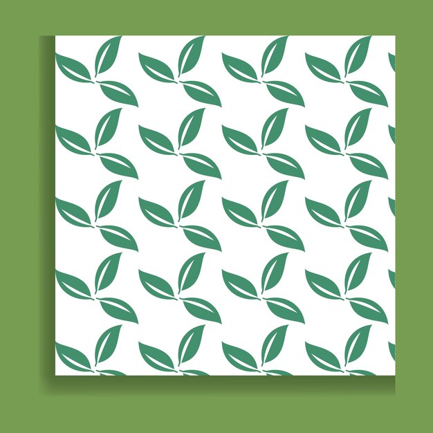 Floral shameless leaf pattern background, vector file.