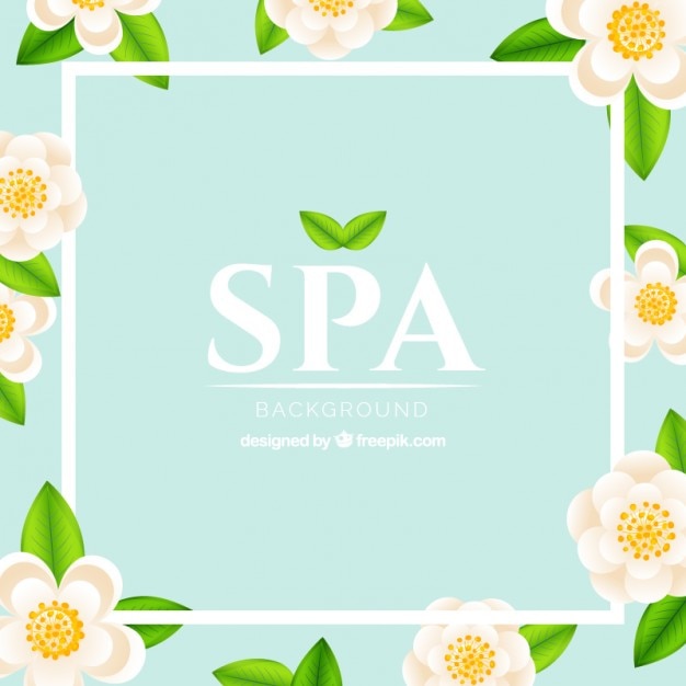 Vector floral spa background
