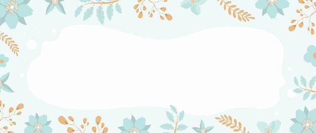 Floral summer background with place for text