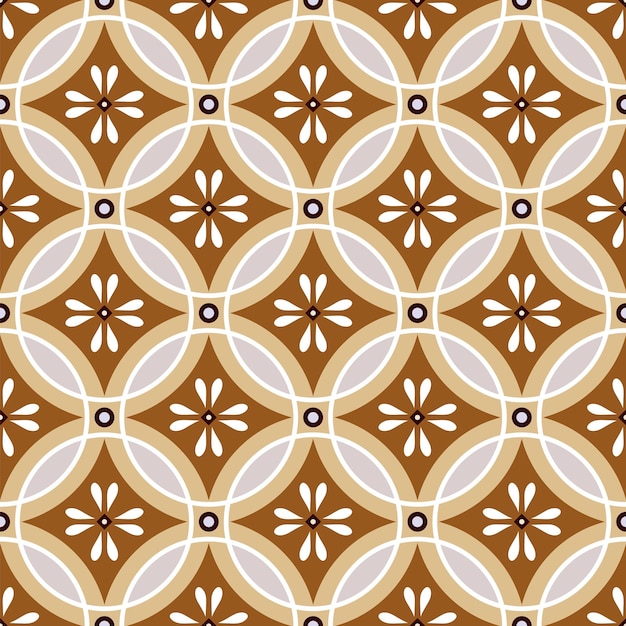 Vector floral tile