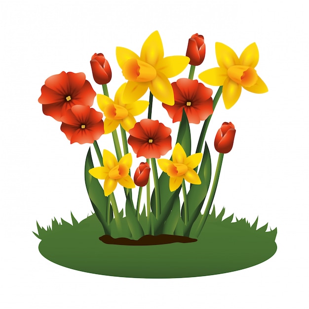 floral tropical cartoon