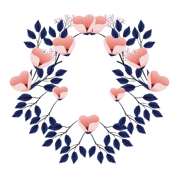 Vector floral tropical cartoon