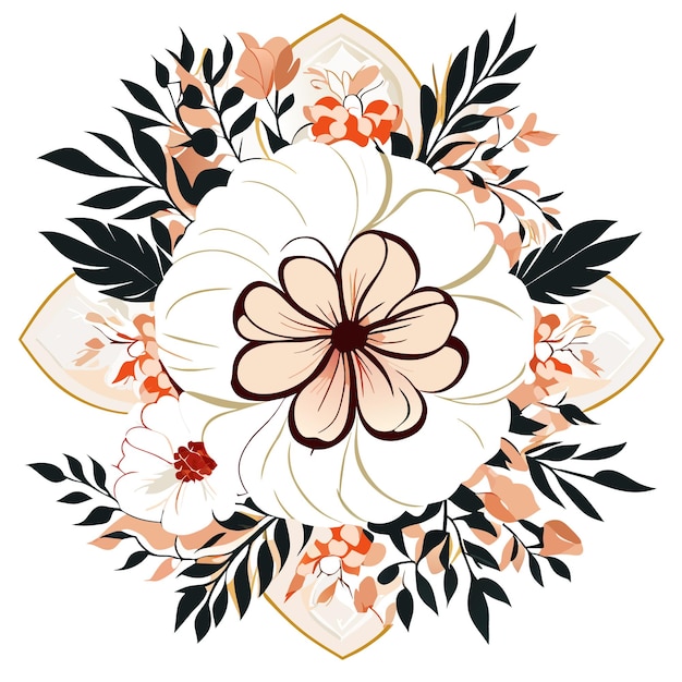 Vector floral vector graphics for print