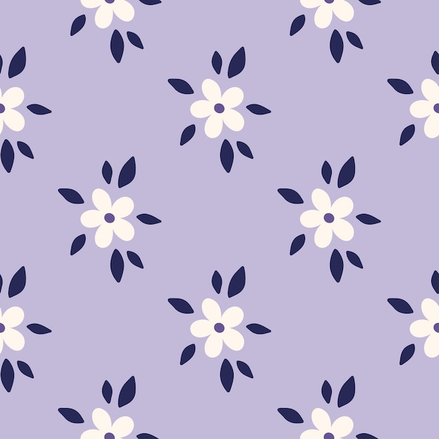 Floral vector seamless pattern