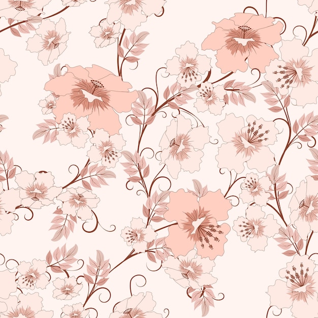 Floral vector vintage patroon