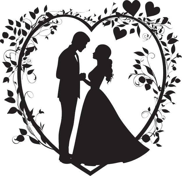 꽃의 서약 터 검은 아이콘 디자인 결혼 꽃의 아이콘 꽃의 상징