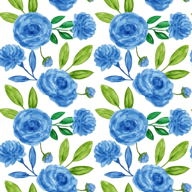 Floral watercolor seamless pattern