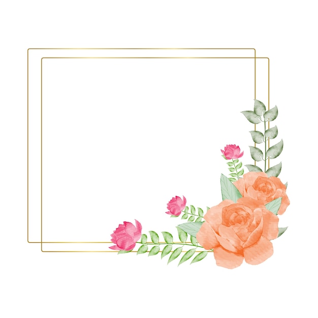 Floral Wedding Invitation elegant invite card vector Design garden flower pink peach Rose