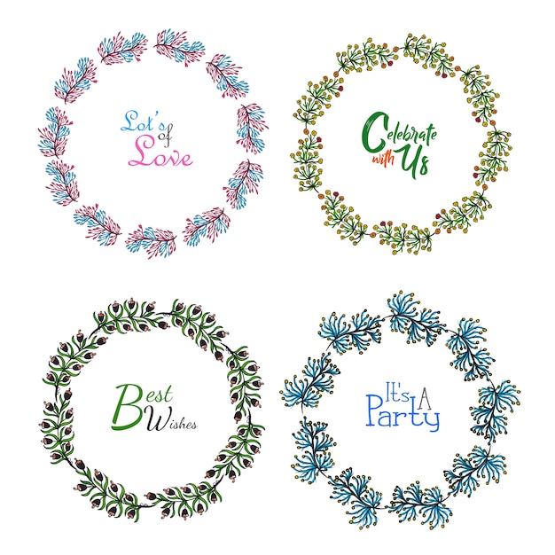 Floral wreath collection