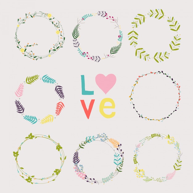 Floral wreath collection