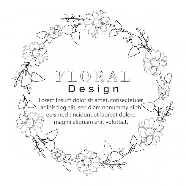 Floral wreath design