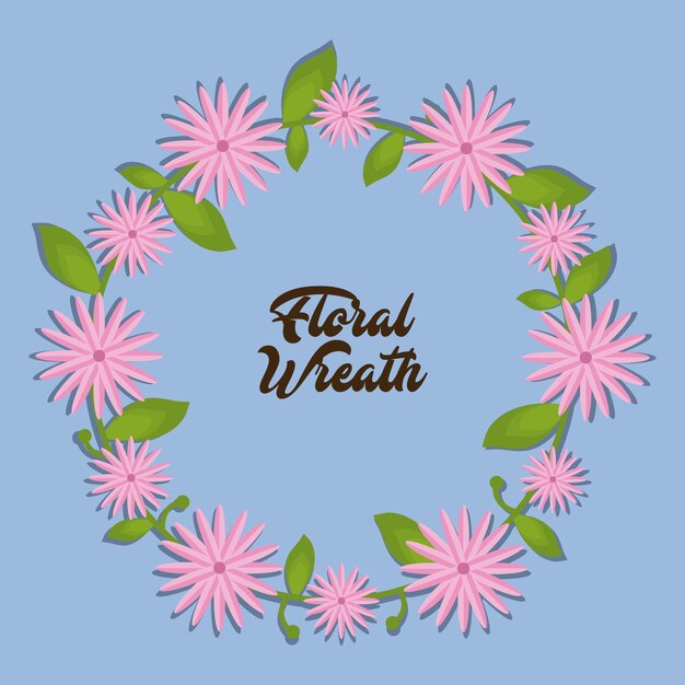 Vector floral wreath