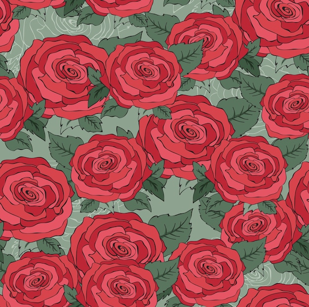 Florals of seamless pattern background