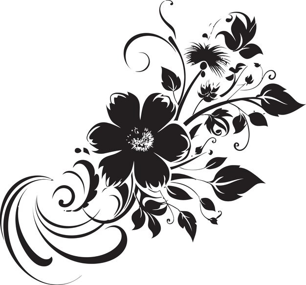 Vector floralwhisper vectorized iconic floral logos bloomgarden creative decorative iconic design