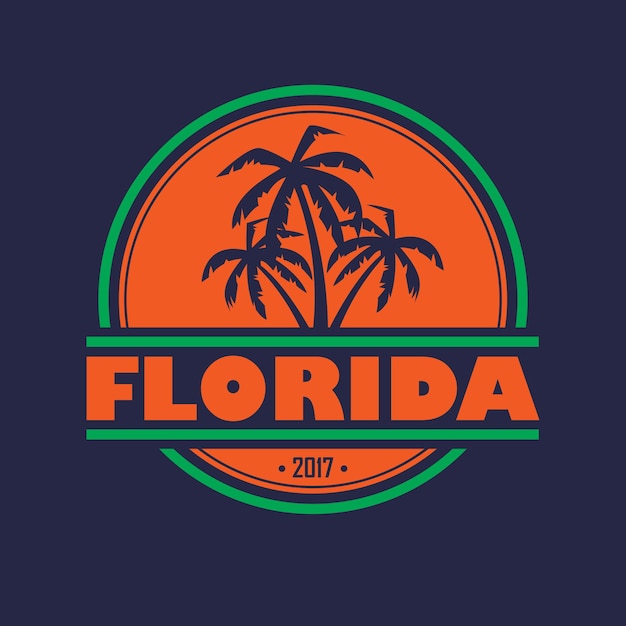 Vector florida 2017 label