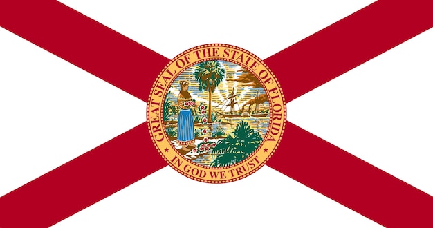 ベクトル ベクトルでフロリダ アメリカ州旗