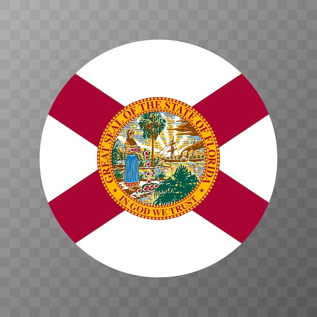 Vector florida state flag vector illustration