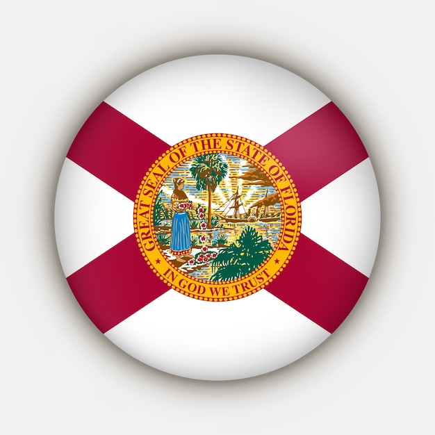 Florida state flag Vector illustration