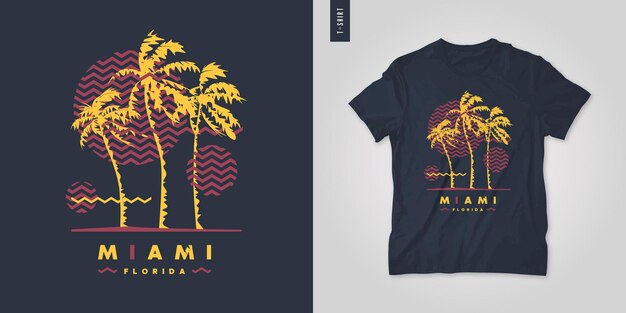 Vector florida tshirt vector ontwerp poster afdruk sjabloon