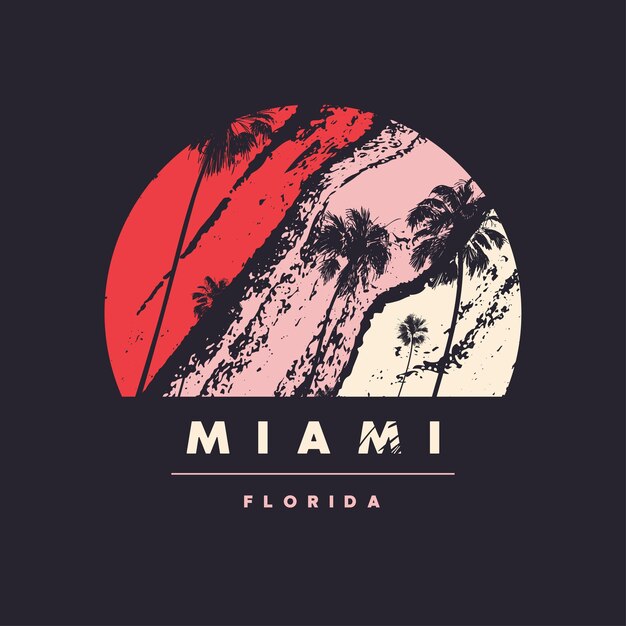 Vector florida vector grafische t-shirt ontwerp poster afdruk