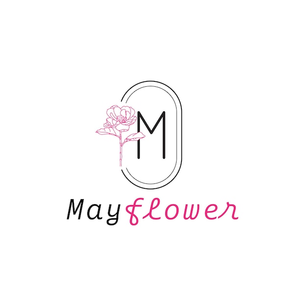 花屋ビジネスのロゴのテンプレート