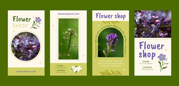 Florist instagram stories collection