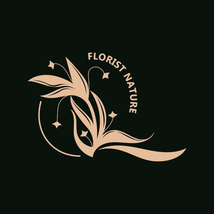 Vector florist logo beautiful floral leaf and flower vector art icon graphic decoration business wedding template