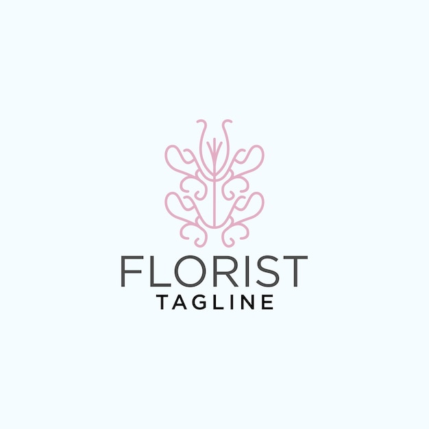 Векторный шаблон логотипа florist