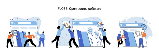 Floss open source software free product anyone can freely redistribute modify and completely remake