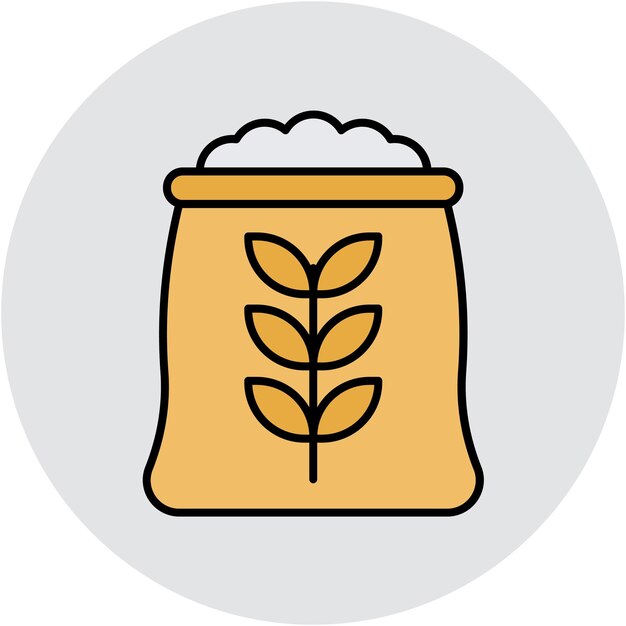 Flour vector illustration style