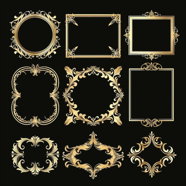 Vector flourish scroll victorian swirl certificate calligraphic corner ornamental royal jewelry