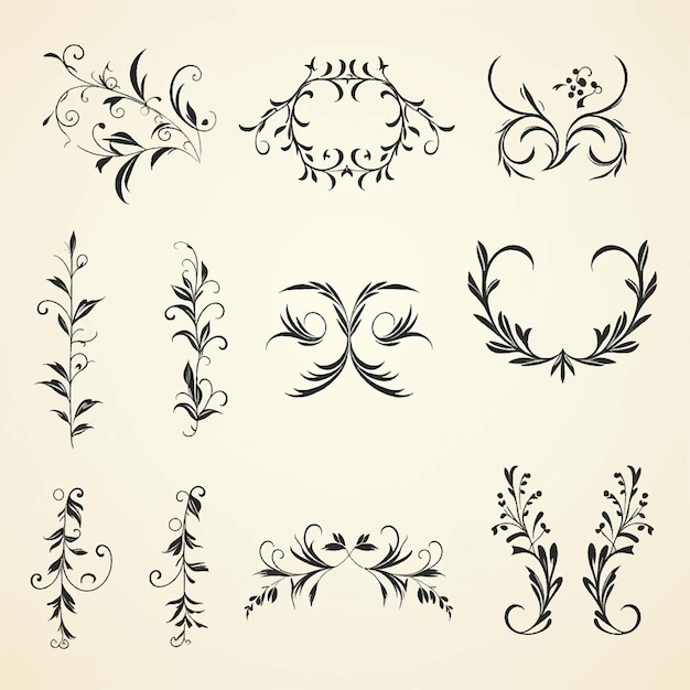 flourish vignette scroll swirl certificate ornamental ornate invitation calligraphy menu wedding