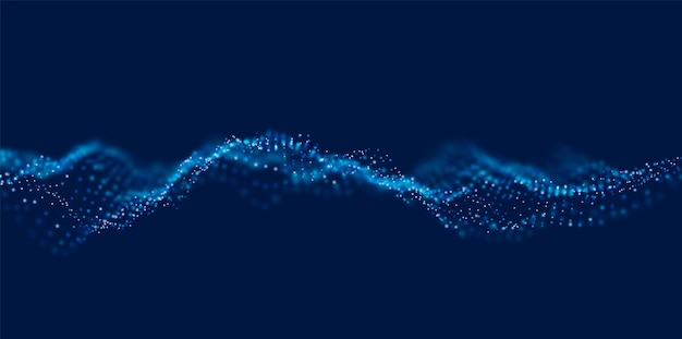 Vector flow digital structure mesh landscape or grid data technology