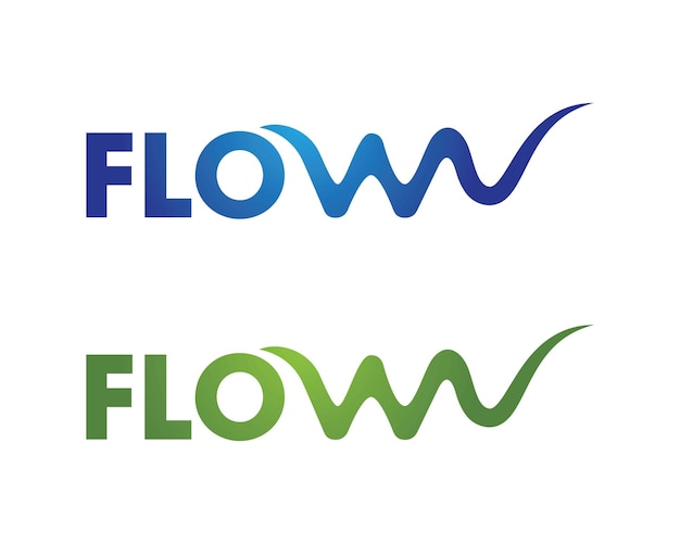 Flow wave vector icon illustratie ontwerp sjabloon