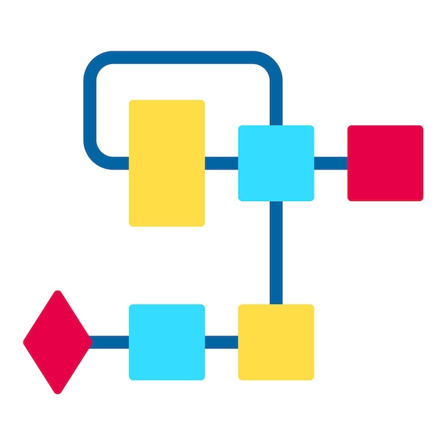 Flowchart Flat Illustration