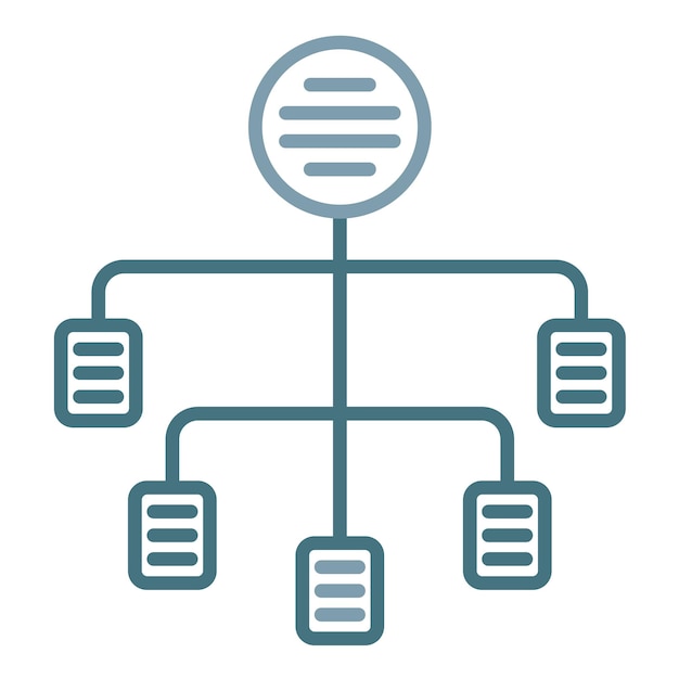 Flowchart flat illustration