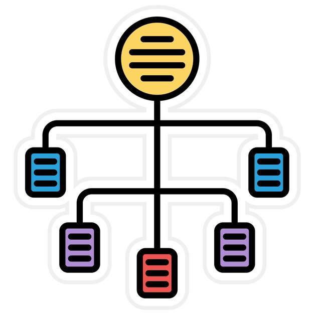 Flowchart icoon vector afbeelding Kan worden gebruikt voor UX en UI