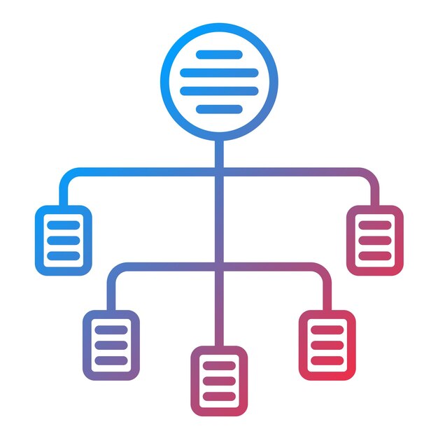 Flowchart icoon vector afbeelding Kan worden gebruikt voor UX en UI