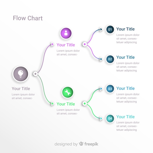 Vettore diagramma di flusso infografica