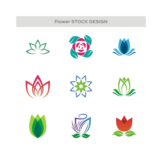 Flower abstract logo